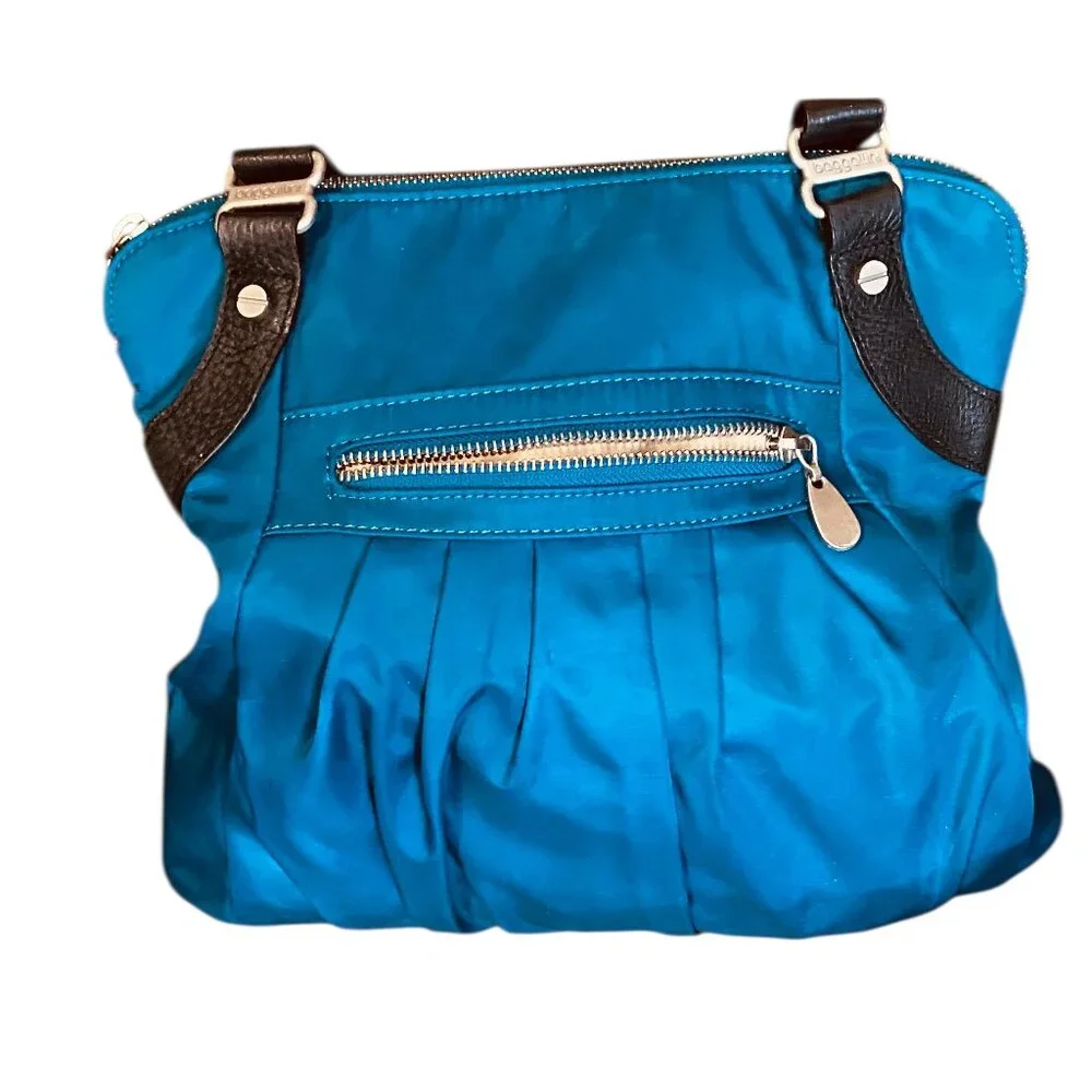 Baggallini Audrey Pleated Womens Handbag Purse